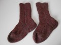 Ručně pletené ponožky s vlnou 48-49
