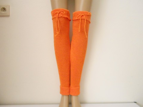 Návleky na nohy sleva z 277,- oranžová bavlna akryl nohy návleky 