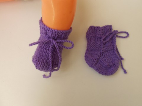 Kojenecké merino ponožky fialová ponožky merino capáčky kojenec 
