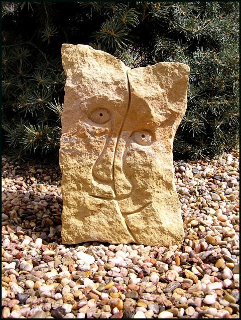 SOCHA Z PÍSKOVCE  - *SOUZNĚNÍ* plastika socha skulptura zahradní socha socha z pískovce exteriérová socha socha do zahrady. sochy z pískovce 