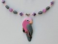 Náhrdelník - Kakadu růžový