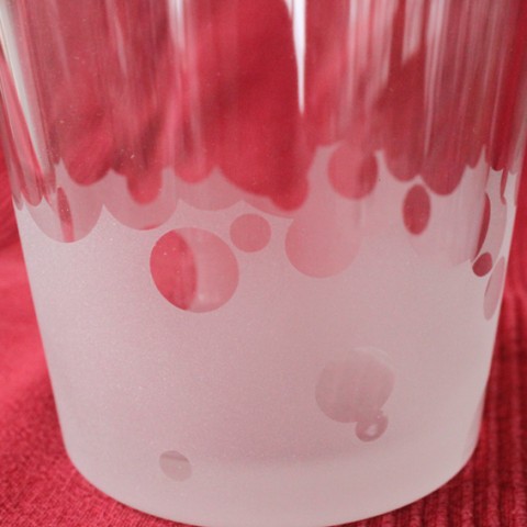 Váza Bubbles voda váza stolování dekor mat bubliny 