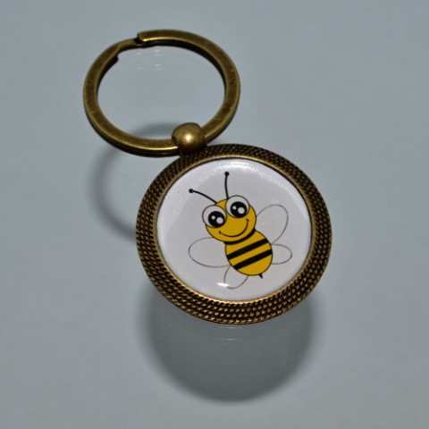 Klíčenka - včela přívěsek přívěšek klíčenka žlutá žlutý včela včelka přívěsek na klíče přívěšek na klíče 