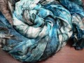 Tyrkysový velký šál..180 x 90 cm