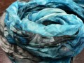 Tyrkysový šál..180 x 45 cm