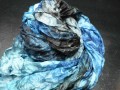 Modro-tyrkysový šál..180 x 90 cm