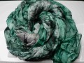 Hedvábný šál , 180 x 90 cm, zelený