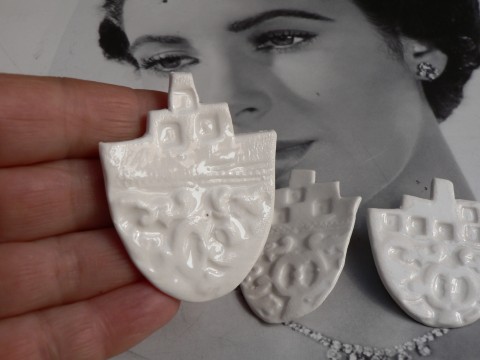 Keramika/porcelán-Brož náušnice sperkyjoha tiffany náhrdelník 