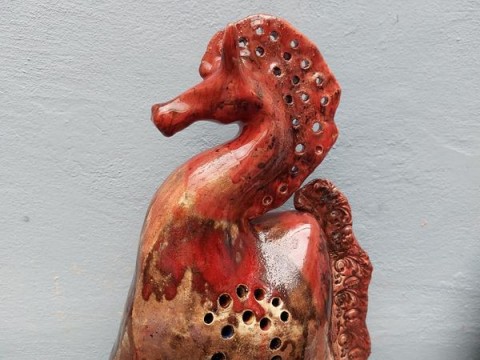 Keramika. Koník. Červený.. sperkyjoha mozaika keramika soch 
