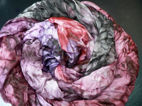 Šál velký lilla-karmínový,180x90 cm ponge silk sperkyjoha velký hedvábný šál 