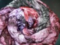 Šál velký lilla-karmínový,180x90 cm
