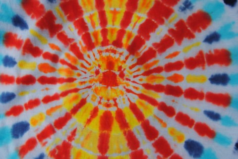 Tričko XL - Projasněno léto slunce sluníčko hippie batikované 