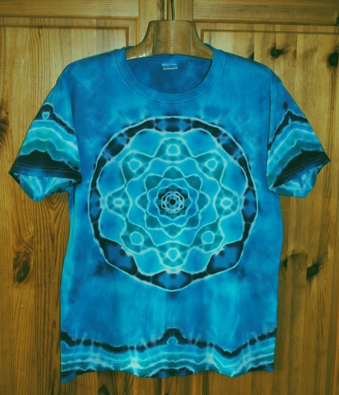 Tričko M - Kvetoucí moře voda moře léto tričko mandala hippies pánské batikované 