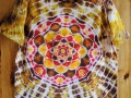 Batikované tričko- V medu květ