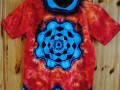 Batikované tričko L - Oheň a voda