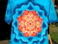 Batik. tričko L - Moře kvete