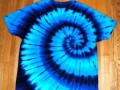 Batikované tričko-Tyrkysová galaxie