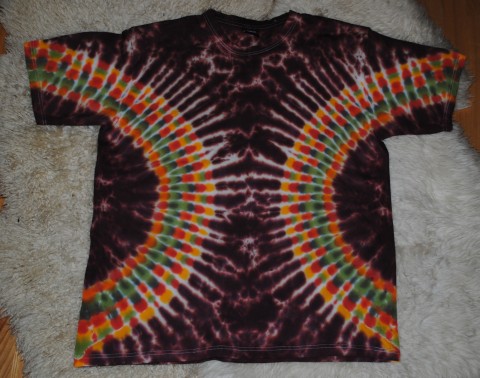 Tričko 3Xl - Barvy země triko hippies země pánské batikované 