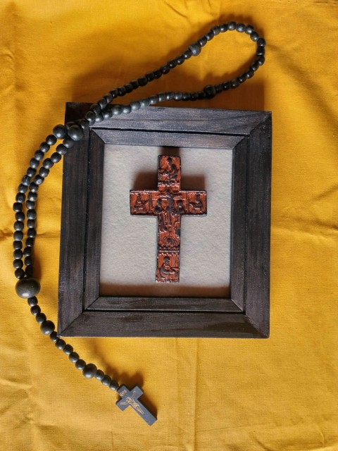 Středověk-set křížek obrázek velikonoce ukřižování svatý replika náboženský středověk 