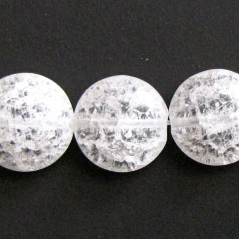 POPRASKANÝ KŘIŠŤÁL - kolečko 16 mm křišťál minerál čirý popraskaný 