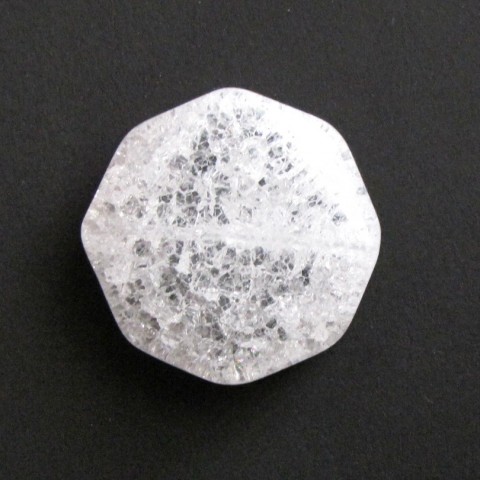 POPRASKANÝ KŘIŠŤÁL - mnohostěn křišťál minerál čirý popraskaný mnohostěn 