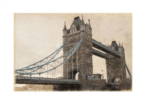 Tower Bridge anglie londýn malby digi 