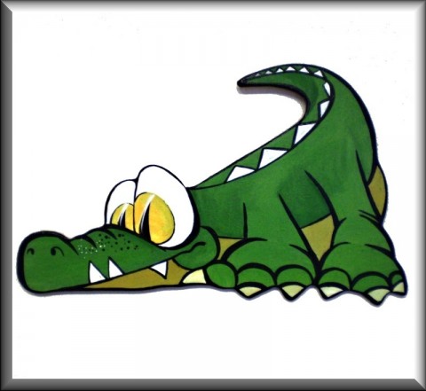 Krokodýl dekorace obrázek korkodýl 