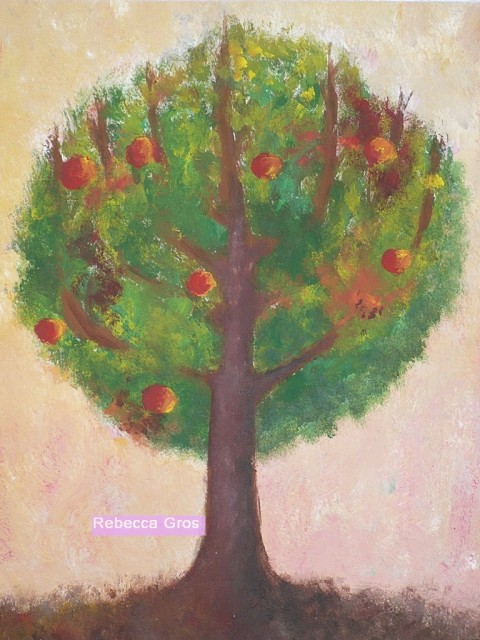 TAPUACH červená jablko zelená strom oranžová hnědá ovoce béžová kmen život kořen 