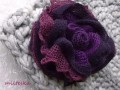 tříbarevná květinka-brož