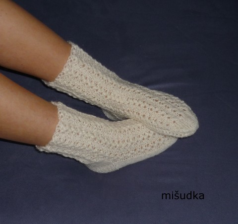bílé 41 - délka 24-25 cm bílé ponožky nohy dámské příjemné melírované 