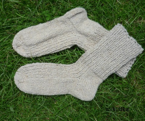béžové ponožky 34 26-27cm ponožky nohy dámské příjemné pánské béžové 