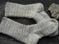 béžové ponožky 39 - délka 28-29cm