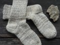 béžové ponožky 39 - délka 28-29cm