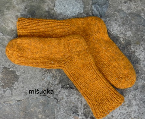oranž.ponožky č.12, délka 26-27cm ponožky nohy dámské příjemné oranžové pánské 