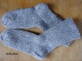 šedé ponožky č.25, délka 28-29cm