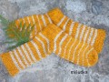 oranžové ponožky 16, délka 26-27cm