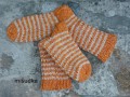 oranžové ponožky 17, délka 28-29cm