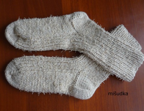 béžové ponožky 49 - délka 28-29 cm ponožky nohy dámské xxl příjemné pánské béžové 