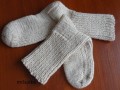 béžové ponožky 45 - délka 27-28cm