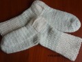 bílé ponožky 59 - délka 27-28cm