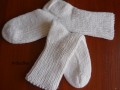 bílé ponožky 67 - délka 27-28cm