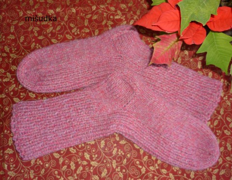 růžové ponožky 35 - délka 26-27cm ponožky nohy růžové dámské příjemné pánské 