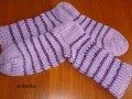 fialové ponožky 20 - délka 30-31cm
