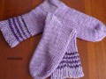 fialové ponožky 19 - délka 30-31cm