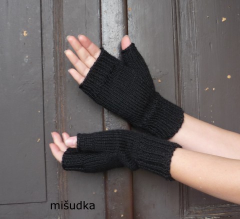 černé návleky na ruce - 21 černé návleky rukavice dámské ruce příjemné bezprsťáky štulpny světle modré okrové světlehnědé 