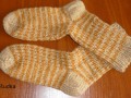 béžové ponožky 62 - délka 25-26cm