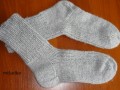 šedé ponožky 42 - délka 26-27cm