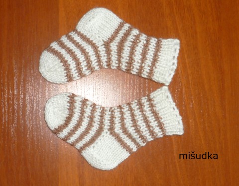 dětské ponožky 108 - délka 12-13 cm dětské ponožky nohy příjemné žluté melírované 