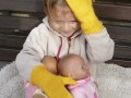 Rukavice dětské - žluté 4