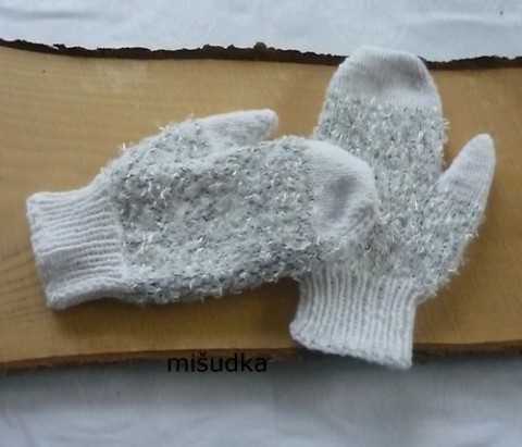 Rukavice - bílé 4 bílé návleky rukavice dámské ruce příjemné pánské palčáky 